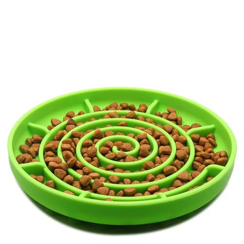 Pet Supplies Slow Food Napf Katze Anti-Rutsch-Futternapf Welpe Anti-Ersticken Silikon Spielzeug Futterteller von RUNSIBA