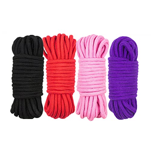 RURAUOGR 10 M Baumwollseil Multifunktionales Seil für Packgepäck, Nähen, Bindung Bett SM Sexspielzeug, 8 mm Durchmesser von RURAUOGR
