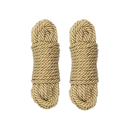 RURAUOGR 5 Meter Baumwollseil SM Spiele Seil für Packgepäck, Nähen, Bindung Sexspielzeug, 8mm (2 Stück) von RURAUOGR