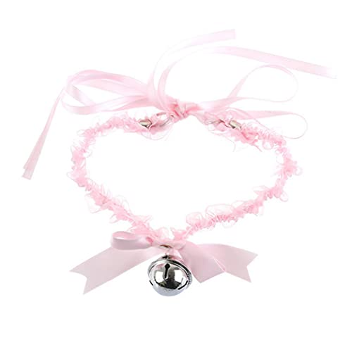 RURAUOGR Punk Halsband SM Choker Spitze Halskette Bar Nachtclub Sex Spielzeug Halsbänder für Frauen (Rosa) von RURAUOGR