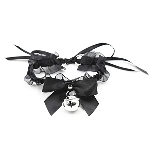 RURAUOGR Punk Halsband SM Choker Spitze Halskette Bar Nachtclub Sex Spielzeug Halsbänder für Frauen (Schwarz) von RURAUOGR