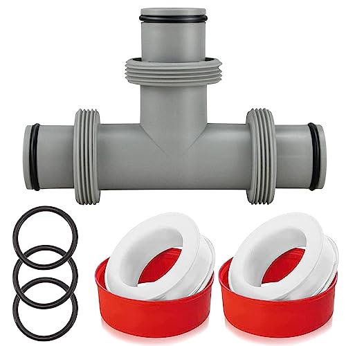 RURIZHONGTIAN Pool T Stück 38mm, 3 Wege Ventil Pool 38mm, T-Stück Schlauchverbinder für Ø38mm Schlauch, T stück Pool 38mm, 38mm Schlauch Pool T Stück, Poolschlauch Adapter für Intex Bestway Coleman. RURIZHONGTIAN Pool T Stück 38mm, 3 Wege Ventil Pool 38mm, T-Stück Schlauchverbinder für Ø38mm Schlauch, T stück Pool 38mm, 38mm Schlauch Pool T Stück, Poolschlauch Adapter für Intex Bestway Coleman. von RURIZHONGTIAN
