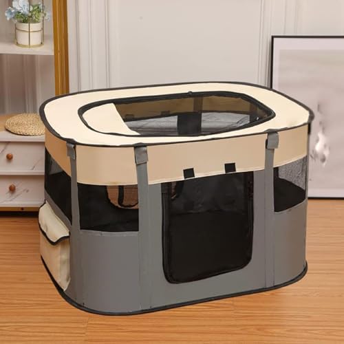 Foldable Dog Cat Playpen Puppy, Kitten Playpen Portable Exercise Indoor/Outdoor with Water Resistant Removable Cover for Puppies Kittens Cats Small Dogs,L Size von RUTAVM