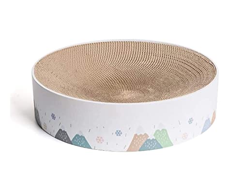 Kratzbaum Round Cat Scratcher Lounge Superior Cat Scratch Cardboard & Construction Kratzunterlage Kratzstamm Im Innenbereich (Size : 36 * 36 * 10cm) von RUTAVM