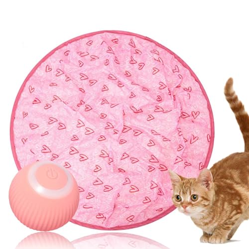 RUVE Gertar Cat Toy, 2 in 1 Simulated Interactive Hunting Cat Toy, Gertar Cat Tunnel Toy, Gertar Interactive Hunting Cat Toy, Interactive Cat Toy Ball,Cat Hunting Toys von RUVE
