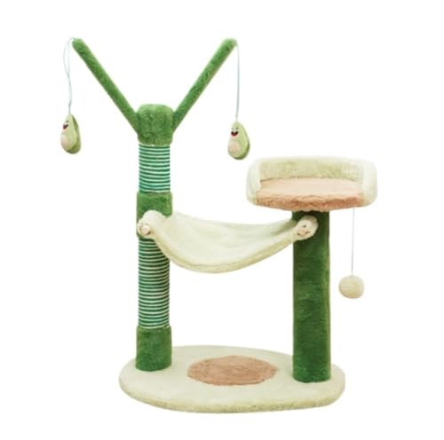 Kratzbaum Katzenbaum Katzen Kratzbaum Kratzbaum, Vielseitiger Katzenturm, Abnehmbare Katze Aus Holz Mit Kratzbäumen Und Kratzbrett Kratzbäume Katzenkratzbaum Kletterbaum von RUVOO