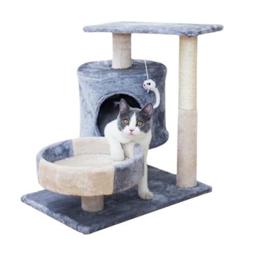 Kratzbaum Katzenbaum Katzen Kratzbaum Kratzbaumturm Für CatsFCat Condos, Extra Große Gepolsterte Plattform, Sisal-Kratzer, Ideal Für Hauskatzen Kratzbäume Katzenkratzbaum Kletterbaum von RUVOO