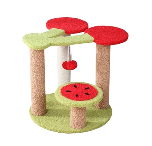 Kratzbaum Katzenbaum Katzen Kratzbaum Niedlicher Kirschturm Für Katzen Mit Kratzbaum Für Den Innenbereich, Plüsch-Sitzstange, Baumelnder Ball Kratzbäume Katzenkratzbaum Kletterbaum Kratzbaum Katzenbaum Katzen Kratzbaum Niedlicher Kirschturm Für Katzen Mit Kratzbaum Für Den Innenbereich, Plüsch-Sitzstange, Baumelnder Ball Kratzbäume Katzenkratzbaum Kletterbaum von RUVOO