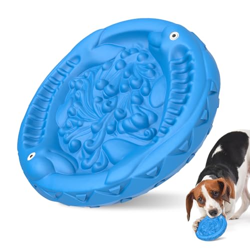 RUXAN Unzerstörbares Hundespielzeug für Aggressive Kauer - Langsame Fütterung Mit Milchgeschmack - Naturkautschuk Interaktives Spielzeug für Mittlere/Große Hunde von RUXAN