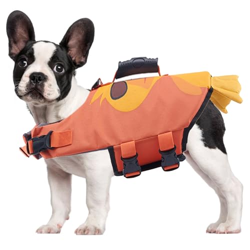 RUYICZB Hund Rettungsweste Hohe Flotation,Hai Hund Rettungsweste Schwimmt Mantel Reflektierende Haustier Sicherheitsweste Badeanzüge Rettungsweste Für Schwimmen Bootfahren Surfen,Duck,S RUYICZB Hund Rettungsweste Hohe Flotation,Hai Hund Rettungsweste Schwimmt Mantel Reflektierende Haustier Sicherheitsweste Badeanzüge Rettungsweste Für Schwimmen Bootfahren Surfen,Duck,S von RUYICZB