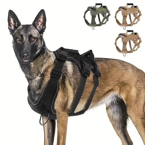 RUYICZB Hundegeschirr Für Große Hunde, Taktisches Hundegeschirr, Hundeweste Verstellbares Atmungsaktives Für Mittelgroße Große Hunde, Brustgeschirr Hundeharness Für Tägliches Training,Schwarz,L RUYICZB Hundegeschirr Für Große Hunde, Taktisches Hundegeschirr, Hundeweste Verstellbares Atmungsaktives Für Mittelgroße Große Hunde, Brustgeschirr Hundeharness Für Tägliches Training,Schwarz,L von RUYICZB
