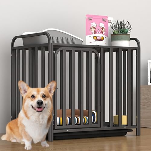 Hundekäfig Für Kleine Mittelgroße Hunde, Robuste Unzerstörbare Hundehütte Für Den Innenbereich, Hundebox Für Welpen Mit Feststellbaren Rädern Und Abnehmbarem Tablett,Tube,28.3"Lx18.9"Wx28.3"H Hundekäfig Für Kleine Mittelgroße Hunde, Robuste Unzerstörbare Hundehütte Für Den Innenbereich, Hundebox Für Welpen Mit Feststellbaren Rädern Und Abnehmbarem Tablett,Tube,28.3"Lx18.9"Wx28.3"H von RUYICZB