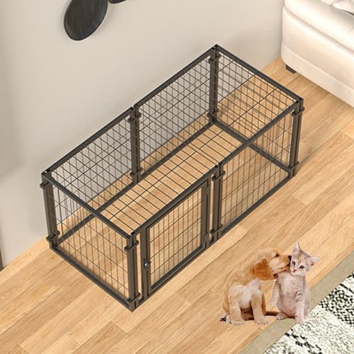 RUYICZB Laufstall Für Hunde Innenbereich, Haustierzaun, Welpenlaufstall Für Hoftor, Hundekäfig Für Kleine Mittelgroße Haustiere, Kisten Mit Türen Für Camping, Wohnmobil, Outdoor,Schwarz,120x60x60cm RUYICZB Laufstall Für Hunde Innenbereich, Haustierzaun, Welpenlaufstall Für Hoftor, Hundekäfig Für Kleine Mittelgroße Haustiere, Kisten Mit Türen Für Camping, Wohnmobil, Outdoor,Schwarz,120x60x60cm von RUYICZB