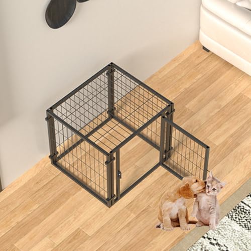 RUYICZB Laufstall Für Hunde Innenbereich, Haustierzaun, Welpenlaufstall Für Hoftor, Hundekäfig Für Kleine Mittelgroße Haustiere, Kisten Mit Türen Für Camping, Wohnmobil, Outdoor,Schwarz,60x60x60cm RUYICZB Laufstall Für Hunde Innenbereich, Haustierzaun, Welpenlaufstall Für Hoftor, Hundekäfig Für Kleine Mittelgroße Haustiere, Kisten Mit Türen Für Camping, Wohnmobil, Outdoor,Schwarz,60x60x60cm von RUYICZB