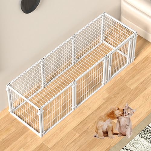 RUYICZB Laufstall Für Hunde Innenbereich, Haustierzaun, Welpenlaufstall Für Hoftor, Hundekäfig Für Kleine Mittelgroße Haustiere, Kisten Mit Türen Für Camping, Wohnmobil, Outdoor,Weiß,150x50x50cm RUYICZB Laufstall Für Hunde Innenbereich, Haustierzaun, Welpenlaufstall Für Hoftor, Hundekäfig Für Kleine Mittelgroße Haustiere, Kisten Mit Türen Für Camping, Wohnmobil, Outdoor,Weiß,150x50x50cm von RUYICZB