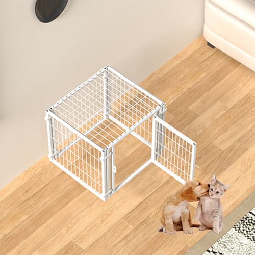 RUYICZB Laufstall Für Hunde Innenbereich, Haustierzaun, Welpenlaufstall Für Hoftor, Hundekäfig Für Kleine Mittelgroße Haustiere, Kisten Mit Türen Für Camping, Wohnmobil, Outdoor,Weiß,60x60x70cm RUYICZB Laufstall Für Hunde Innenbereich, Haustierzaun, Welpenlaufstall Für Hoftor, Hundekäfig Für Kleine Mittelgroße Haustiere, Kisten Mit Türen Für Camping, Wohnmobil, Outdoor,Weiß,60x60x70cm von RUYICZB