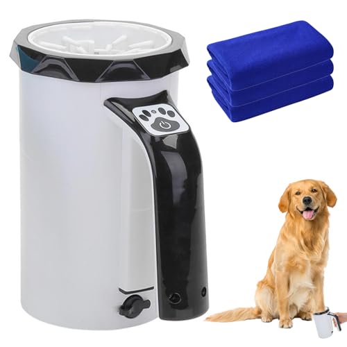 RUYICZB Aufladbarer Automatischer Pfotenreiniger Für Hunde, Hundepfoten Reiniger Haustierpfotenreiniger Mit Weicher Silikonbürste, Hundefußwascher Für Pflege Großer Hunde Und Katzen,Schwarz RUYICZB Aufladbarer Automatischer Pfotenreiniger Für Hunde, Hundepfoten Reiniger Haustierpfotenreiniger Mit Weicher Silikonbürste, Hundefußwascher Für Pflege Großer Hunde Und Katzen,Schwarz von RUYICZB