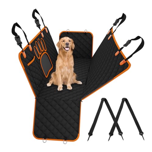 RUYICZB Autositzbezug für Hunde, für Haustiere, 100% wasserdicht, Sitzbezug, Hängematte, 600D, strapazierfähig, Kratzfest, rutschfest,Schwarz von RUYICZB