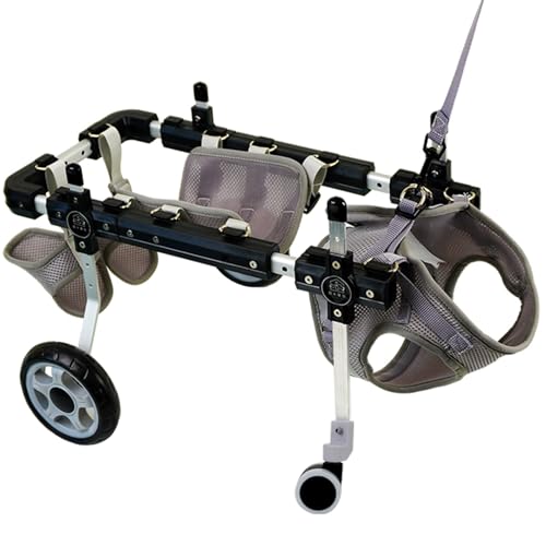 RUYICZB Einstellbare Hunde-Rollstuhl Für Rücken Beine, Hunde-Rollstuhl 4 Räder Volle Unterstützung, Behinderte Haustier Bein Klammern, Hebehilfe Doggy Katzen Rehabilitation Cart Device,XS RUYICZB Einstellbare Hunde-Rollstuhl Für Rücken Beine, Hunde-Rollstuhl 4 Räder Volle Unterstützung, Behinderte Haustier Bein Klammern, Hebehilfe Doggy Katzen Rehabilitation Cart Device,XS von RUYICZB
