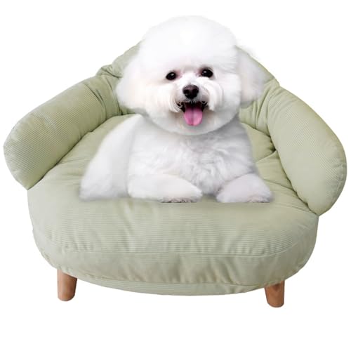 RUYICZB Erhöhtes Haustiersofa, Hundecouch Für Mittelgroße Und Kleine Hunde Und Katzen, Weicher Katzensofastuhl Aus Holz Für Den Innenbereich, Für Hunde Und Katzen,Grün,S 50x40x24cm RUYICZB Erhöhtes Haustiersofa, Hundecouch Für Mittelgroße Und Kleine Hunde Und Katzen, Weicher Katzensofastuhl Aus Holz Für Den Innenbereich, Für Hunde Und Katzen,Grün,S 50x40x24cm von RUYICZB