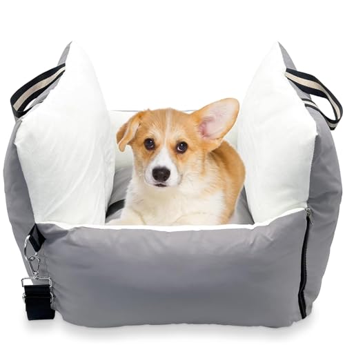 RUYICZB Hunde Autositz Für Kleine Mittlere Hunde, Abnehmbarer Waschbarer Rutschfester Hundesitz Geeignet Für Jeden Autotyp, Hundeautositz Hundebett Für Hunde Und Katzen,Dark Gray RUYICZB Hunde Autositz Für Kleine Mittlere Hunde, Abnehmbarer Waschbarer Rutschfester Hundesitz Geeignet Für Jeden Autotyp, Hundeautositz Hundebett Für Hunde Und Katzen,Dark Gray von RUYICZB