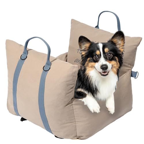 RUYICZB Hunde Autositz Für Mittlere Kleine Hunde Unter 15 Kg 2 in 1 Hundeautositz Für Den Rücksitz Im Autos Hunde Sitzerhöhung Mit Sicherheitsgurt Abnehmbar Und Waschbar,Braun RUYICZB Hunde Autositz Für Mittlere Kleine Hunde Unter 15 Kg 2 in 1 Hundeautositz Für Den Rücksitz Im Autos Hunde Sitzerhöhung Mit Sicherheitsgurt Abnehmbar Und Waschbar,Braun von RUYICZB