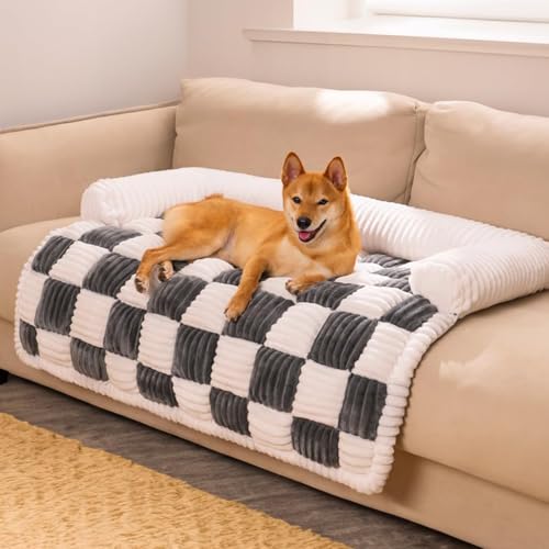 RUYICZB Hundebett, Hundekorb, Hundesofa, Sofabezug, Handwäsche, rutschfest Für Mittelgroße Und Kleine Hunde, Flanell-Hundebett Waschbar Weiches Sofa Für Möbel,Grau,75x75cm/29.5x29.5in RUYICZB Hundebett, Hundekorb, Hundesofa, Sofabezug, Handwäsche, rutschfest Für Mittelgroße Und Kleine Hunde, Flanell-Hundebett Waschbar Weiches Sofa Für Möbel,Grau,75x75cm/29.5x29.5in von RUYICZB