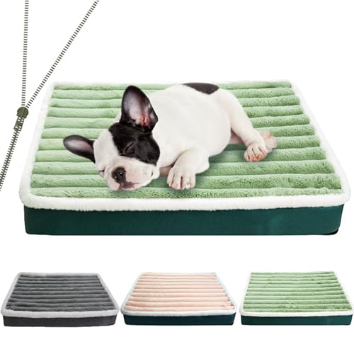 RUYICZB Hundebett Für Große Hunde, Mittleres Hundekissen, Kleines Hundematratze, Wasserdichtes Hundebett, Abnehmbarer Und Waschbarer Bezug, Weiche Haarige Hundematte,Grün,S RUYICZB Hundebett Für Große Hunde, Mittleres Hundekissen, Kleines Hundematratze, Wasserdichtes Hundebett, Abnehmbarer Und Waschbarer Bezug, Weiche Haarige Hundematte,Grün,S von RUYICZB
