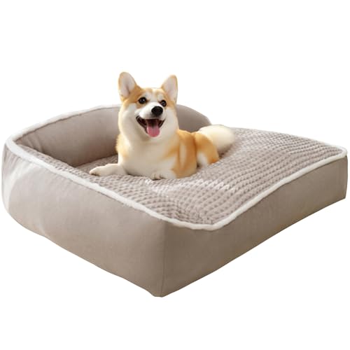 RUYICZB Hundebett Grosse Hunde, Orthopädisches Wasserdicht Hundekissen Für Kiste Mit rutschfeste Unterseite, Waschbar Hundematratze Mit Abnehmbarer Abdeckung,XL RUYICZB Hundebett Grosse Hunde, Orthopädisches Wasserdicht Hundekissen Für Kiste Mit rutschfeste Unterseite, Waschbar Hundematratze Mit Abnehmbarer Abdeckung,XL von RUYICZB