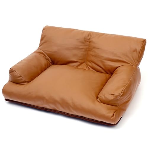 RUYICZB Hundebetten Haustier Sofa Leder Hundebett Haustier Weiches Sofa Hundesessel Für Kleine Mittlere Hunde Haustiermöbel Katzenbetten Mit Anti-Rutsch-Boden,Braun,S RUYICZB Hundebetten Haustier Sofa Leder Hundebett Haustier Weiches Sofa Hundesessel Für Kleine Mittlere Hunde Haustiermöbel Katzenbetten Mit Anti-Rutsch-Boden,Braun,S von RUYICZB