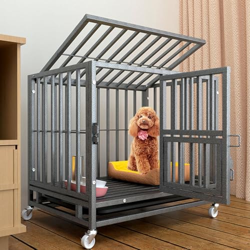 RUYICZB Hundebox Für Zuhause, Hundekäfig Hochbelastbar,Hundehütte Indoor Tiertransportbox Mit Doppeltüren Bodenschale,Hundegitterbox Für Große Mittelgrosse Kleine Hunde,24" Lx17.7 Wx22.8 H RUYICZB Hundebox Für Zuhause, Hundekäfig Hochbelastbar,Hundehütte Indoor Tiertransportbox Mit Doppeltüren Bodenschale,Hundegitterbox Für Große Mittelgrosse Kleine Hunde,24" Lx17.7 Wx22.8 H von RUYICZB