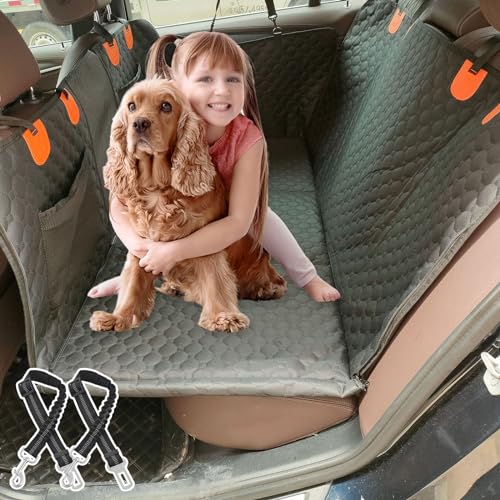 RUYICZB Hundedecke Auto Rückbank, Autoschondecke Hund Rücksitz Mit Harter Unterseite Und Sicherheitsgurten, Wasserdicht & Kratzfest & Sturzprävention Hundematte Für Auto, SUV, LKW RUYICZB Hundedecke Auto Rückbank, Autoschondecke Hund Rücksitz Mit Harter Unterseite Und Sicherheitsgurten, Wasserdicht & Kratzfest & Sturzprävention Hundematte Für Auto, SUV, LKW von RUYICZB