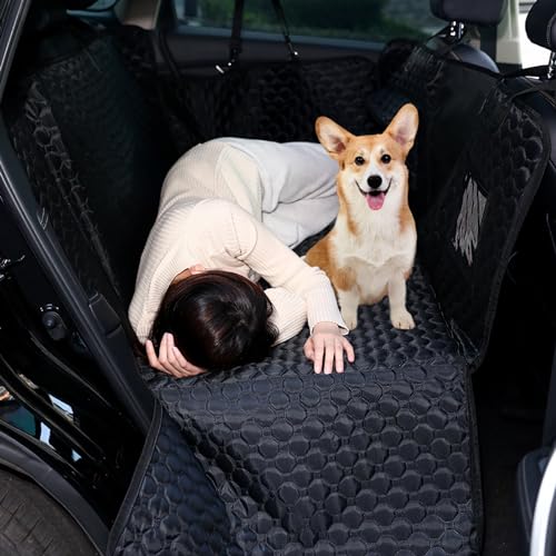 RUYICZB Hundedecke Auto Rückbank, Hunde Autositzabdeckung Für Rücksitz Mit Starkem Harten Boden,Autoschondecke Für Hunde Mit Sichtfenster,Kratzfeste Und Wasserabweisende Für Pkws,Lkws,Suvs,Schwarz RUYICZB Hundedecke Auto Rückbank, Hunde Autositzabdeckung Für Rücksitz Mit Starkem Harten Boden,Autoschondecke Für Hunde Mit Sichtfenster,Kratzfeste Und Wasserabweisende Für Pkws,Lkws,Suvs,Schwarz von RUYICZB
