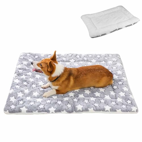 RUYICZB Hundematte, Flanell Fleece Hundebetten Softe Und Warme, Hand Waschbare Und Maschinenwaschbare Haustiermatten, Hundedecke Für Katzen Und Hunde,39.4x59in von RUYICZB