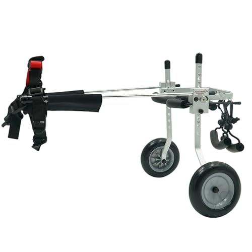 RUYICZB Hunderollstuhl Für Hintere Beine, Kleine Hundekarren Mit Rädern, Hundebeinstütze Und Hüftstütze, Leichte Verstellbare Haustierrollstühle Rehabilitation Training Und Mobilitätshilfe,XS Wide RUYICZB Hunderollstuhl Für Hintere Beine, Kleine Hundekarren Mit Rädern, Hundebeinstütze Und Hüftstütze, Leichte Verstellbare Haustierrollstühle Rehabilitation Training Und Mobilitätshilfe,XS Wide von RUYICZB