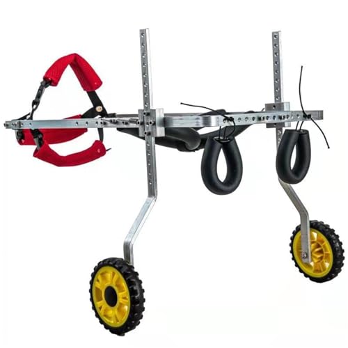 RUYICZB Hunderollstuhl Rollstuhl Dog Wheelchair Für Hunde Katze Hase, Hinterbein/Hintere Füße, Verstellbarer Rollwagen Gehhilfe Hundegehilfe Hunderollwagen, Haustier Von 1.5-34Kg,XS von RUYICZB