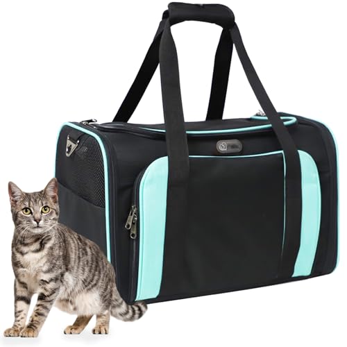 RUYICZB Katzentransportbox Transportbox Katze, Erweiterbar Katzenbox Für Katzen Hund Welpen, Flugzeug Faltbar Hundetransportbox Zusammenklappbare Transporttasche Katze Transport,Grün RUYICZB Katzentransportbox Transportbox Katze, Erweiterbar Katzenbox Für Katzen Hund Welpen, Flugzeug Faltbar Hundetransportbox Zusammenklappbare Transporttasche Katze Transport,Grün von RUYICZB
