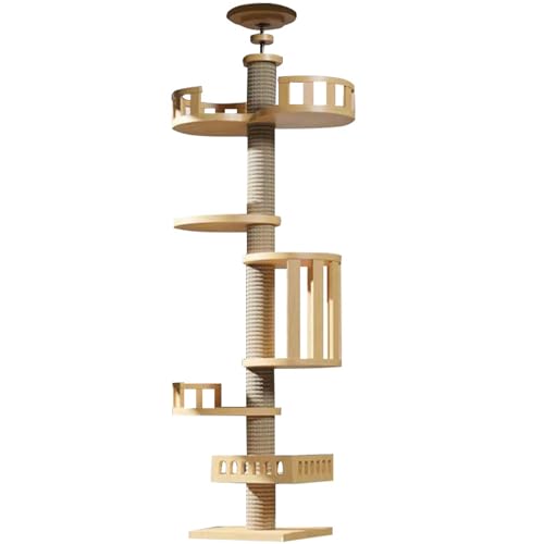 RUYICZB Kratzbaum Vom Boden Bis Zur Decke 255-265 cm Höhenverstellbarer Katzenbaum Grosse Katzen Stabil Kletterbaum Für Katzen Mit Plattformen/Hängematte/Katzenhaus Stabiler Katzenkratzbaum,C RUYICZB Kratzbaum Vom Boden Bis Zur Decke 255-265 cm Höhenverstellbarer Katzenbaum Grosse Katzen Stabil Kletterbaum Für Katzen Mit Plattformen/Hängematte/Katzenhaus Stabiler Katzenkratzbaum,C von RUYICZB