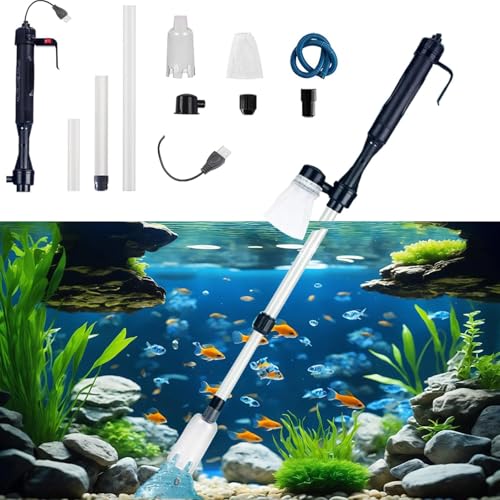 RUYICZB Mulmsauger Aquarium Elektrisch, Aquarium Sauger, Aquarium Wasserwechsel Sandreiniger Aquarium Reinigungsset Für Wasserwechsel Sandwaschen Wasserfilterung Und Wasserumwälzung,USB RUYICZB Mulmsauger Aquarium Elektrisch, Aquarium Sauger, Aquarium Wasserwechsel Sandreiniger Aquarium Reinigungsset Für Wasserwechsel Sandwaschen Wasserfilterung Und Wasserumwälzung,USB von RUYICZB
