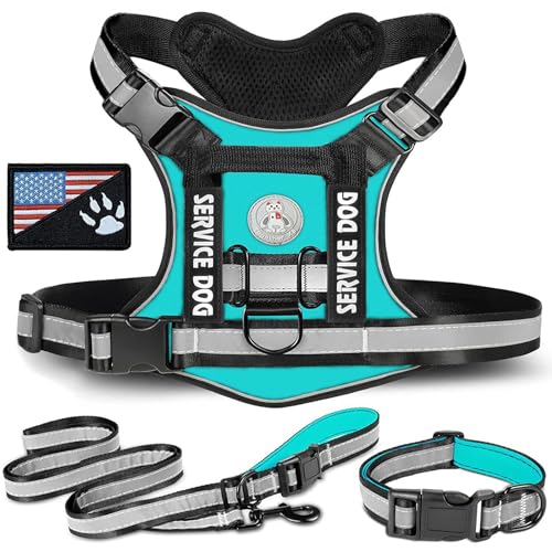 RUYICZB No-Pull Hundegeschirr, Einstellbar Sicherheitsgeschirr Taktisches Geschirr Mit Griffe D-Ringen Und Reflexstreifen Molle-Weste Hund Tactical Weste Für Große/Mittlere Hunde,Grün,X Large RUYICZB No-Pull Hundegeschirr, Einstellbar Sicherheitsgeschirr Taktisches Geschirr Mit Griffe D-Ringen Und Reflexstreifen Molle-Weste Hund Tactical Weste Für Große/Mittlere Hunde,Grün,X Large von RUYICZB