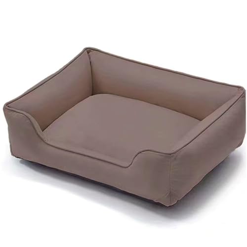 RUYICZB Orthopädische Hundebetten, Haustierbett mit Abnehmbarer und Rutschfester Unterseite, maschinenwaschbares Hundebettsofa mit seitlichem Nackenrollenkissen,Browm,48x38x16cm RUYICZB Orthopädische Hundebetten, Haustierbett mit Abnehmbarer und Rutschfester Unterseite, maschinenwaschbares Hundebettsofa mit seitlichem Nackenrollenkissen,Browm,48x38x16cm von RUYICZB