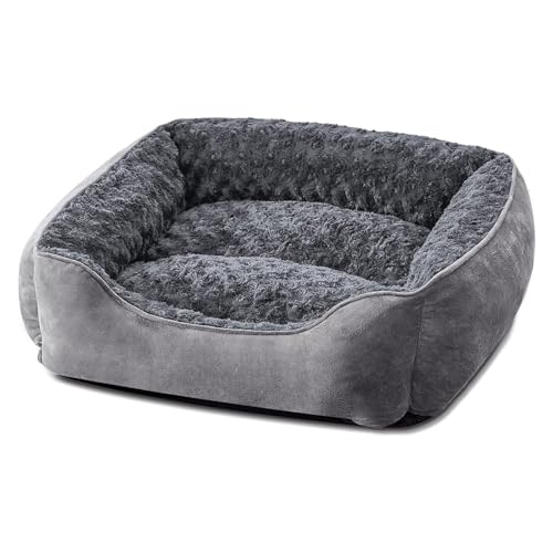 RUYICZB Orthopädische Hundebetten, Haustierbett mit Rutschfester Unterseite und atmungsaktiv, waschbar, Hundesofabett mit zusätzlicher Kopf- und Nackenstütze,Grau,60x45x14cm RUYICZB Orthopädische Hundebetten, Haustierbett mit Rutschfester Unterseite und atmungsaktiv, waschbar, Hundesofabett mit zusätzlicher Kopf- und Nackenstütze,Grau,60x45x14cm von RUYICZB