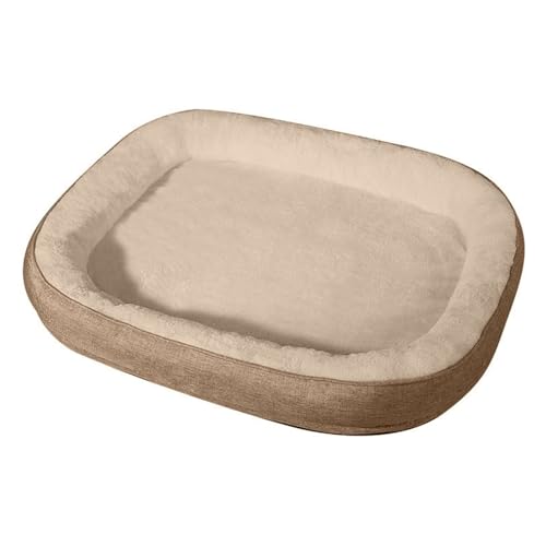 RUYICZB Orthopädische Hundebetten, waschbare Haustierbetten mit abnehmbarem Plüschbezug und Rutschfester Unterseite, Hundekäfigbetten mit vierseitigem Nackenrollenkissen,Beige,30x40cm RUYICZB Orthopädische Hundebetten, waschbare Haustierbetten mit abnehmbarem Plüschbezug und Rutschfester Unterseite, Hundekäfigbetten mit vierseitigem Nackenrollenkissen,Beige,30x40cm von RUYICZB
