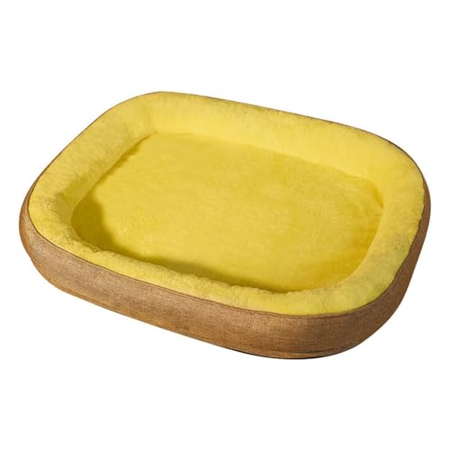 RUYICZB Orthopädische Hundebetten, waschbare Haustierbetten mit abnehmbarem Plüschbezug und Rutschfester Unterseite, Hundekäfigbetten mit vierseitigem Nackenrollenkissen,Braun,40x50cm RUYICZB Orthopädische Hundebetten, waschbare Haustierbetten mit abnehmbarem Plüschbezug und Rutschfester Unterseite, Hundekäfigbetten mit vierseitigem Nackenrollenkissen,Braun,40x50cm von RUYICZB
