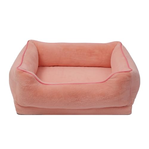 RUYICZB Orthopädische Hundecouchbetten aus Schaumstoff, weiche Haustierbetten für kleine und mittelgroße Hunde und Katzen, waschbares Hundebett mit Rutschfester Unterseite,Rosa,60x50x20cm RUYICZB Orthopädische Hundecouchbetten aus Schaumstoff, weiche Haustierbetten für kleine und mittelgroße Hunde und Katzen, waschbares Hundebett mit Rutschfester Unterseite,Rosa,60x50x20cm von RUYICZB