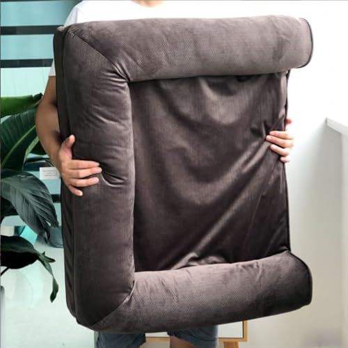 RUYICZB Orthopädisches Hundebett, Rutschfestes Haustier-Couchbett Aus Eierkarton-Schaum Mit Abnehmbarem, Waschbarem Bezug, Rechteckiges Hundebett,Braun,72x60x20cm RUYICZB Orthopädisches Hundebett, Rutschfestes Haustier-Couchbett Aus Eierkarton-Schaum Mit Abnehmbarem, Waschbarem Bezug, Rechteckiges Hundebett,Braun,72x60x20cm von RUYICZB