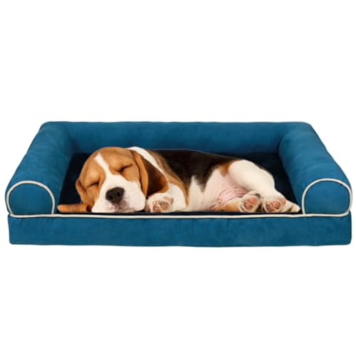 RUYICZB Orthopädisches Hundebett, Waschbar Hundesofa Hohen Rand Hundekissen Hundekorb Abnehmbar Und rutschfeste Unterseite Grosse Hunde & Mittelgroße Mittlere Hunde,Blau,S RUYICZB Orthopädisches Hundebett, Waschbar Hundesofa Hohen Rand Hundekissen Hundekorb Abnehmbar Und rutschfeste Unterseite Grosse Hunde & Mittelgroße Mittlere Hunde,Blau,S von RUYICZB