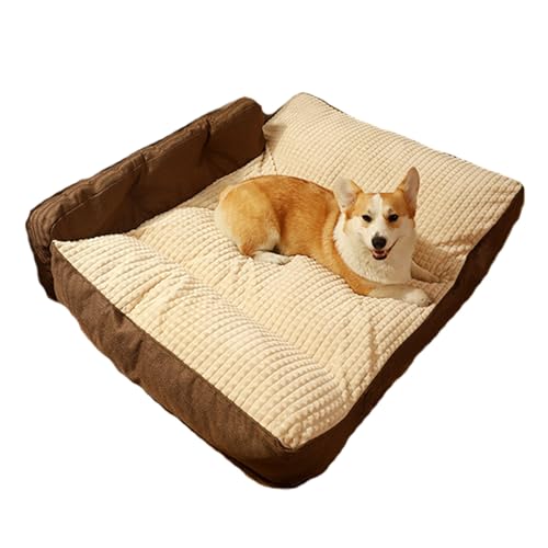 RUYICZB Orthopädisches Hundebett, bequemes, waschbares Haustierbettsofa, extra Dickes Hundebett mit abnehmbarem, waschbarem Bezug und Rutschfester Unterseite,Kaffee,100x75x25cm RUYICZB Orthopädisches Hundebett, bequemes, waschbares Haustierbettsofa, extra Dickes Hundebett mit abnehmbarem, waschbarem Bezug und Rutschfester Unterseite,Kaffee,100x75x25cm von RUYICZB