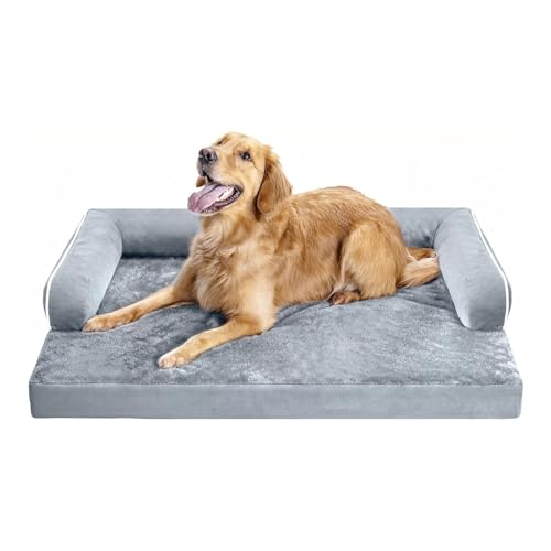 RUYICZB Orthopädisches Hundebett, waschbar, Hundecouch, Sofa mit Eierschaum-Unterstützung, wasserdichtes Haustierbett mit wasserdichtem Futter,45x35x8in RUYICZB Orthopädisches Hundebett, waschbar, Hundecouch, Sofa mit Eierschaum-Unterstützung, wasserdichtes Haustierbett mit wasserdichtem Futter,45x35x8in von RUYICZB
