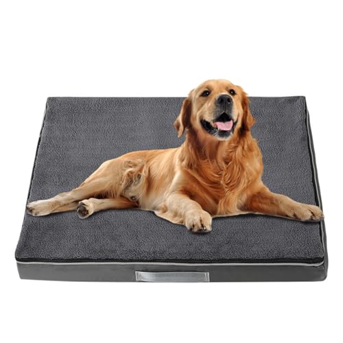 RUYICZB Orthopädisches Hundebett Für Große Mittelgroße Hunde, Hundekissen Flauschig Waschbar Hundematte Hundematratze Mit Abnehmbarer Deckel rutschfeste Unterseite,Grau,XXL RUYICZB Orthopädisches Hundebett Für Große Mittelgroße Hunde, Hundekissen Flauschig Waschbar Hundematte Hundematratze Mit Abnehmbarer Deckel rutschfeste Unterseite,Grau,XXL von RUYICZB